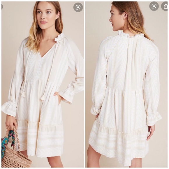 Anthropologie Dresses & Skirts - New Anthropologie cream tunic dress